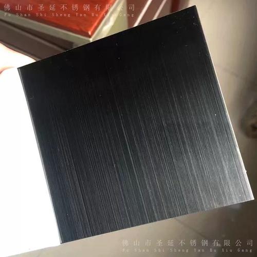 厂家黑色拉丝板加工黑钛拉丝板金属钢板